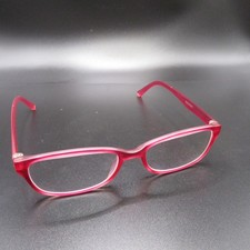 Zenni Optical Red Matte Rectangular Eyeglass Frames Women's Full Rim 00835