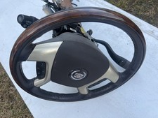 2007-2012 Cadillac Escalade Esv Ext Steering Wheel Wood Grain Heated