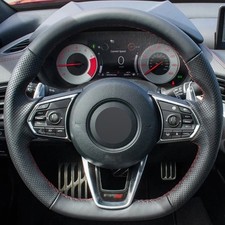 Alcantara Steering Wheel Cover Genuine Leather Wrap for ACURA TLX A-SPEC TYPE-S