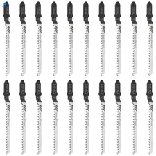 Jigsaw Blades T Shank, 20Pcs T101AO Jig Saw Set for Wood, 3.2 Black 