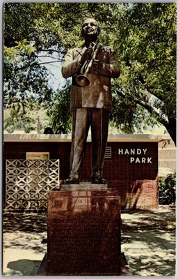 W C Handy Statue Birthplace Blues Memphis Tennessee Postcard J782
