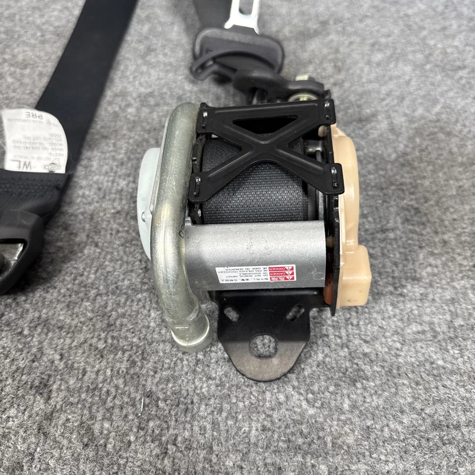 🔶 CINTURÓN DE SEGURIDAD DELANTERO IZQUIERDO CONDUCTOR NISSAN 350Z CUPÉ 2003-2009 NEGRO PROBADO BUENO Foto 2 de 4