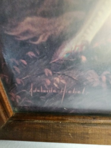 Adelaide Hiebel Glühwürmchen Indianerin Litho Druck 12,5"x15,5" gerahmt - Bild 8 von 9