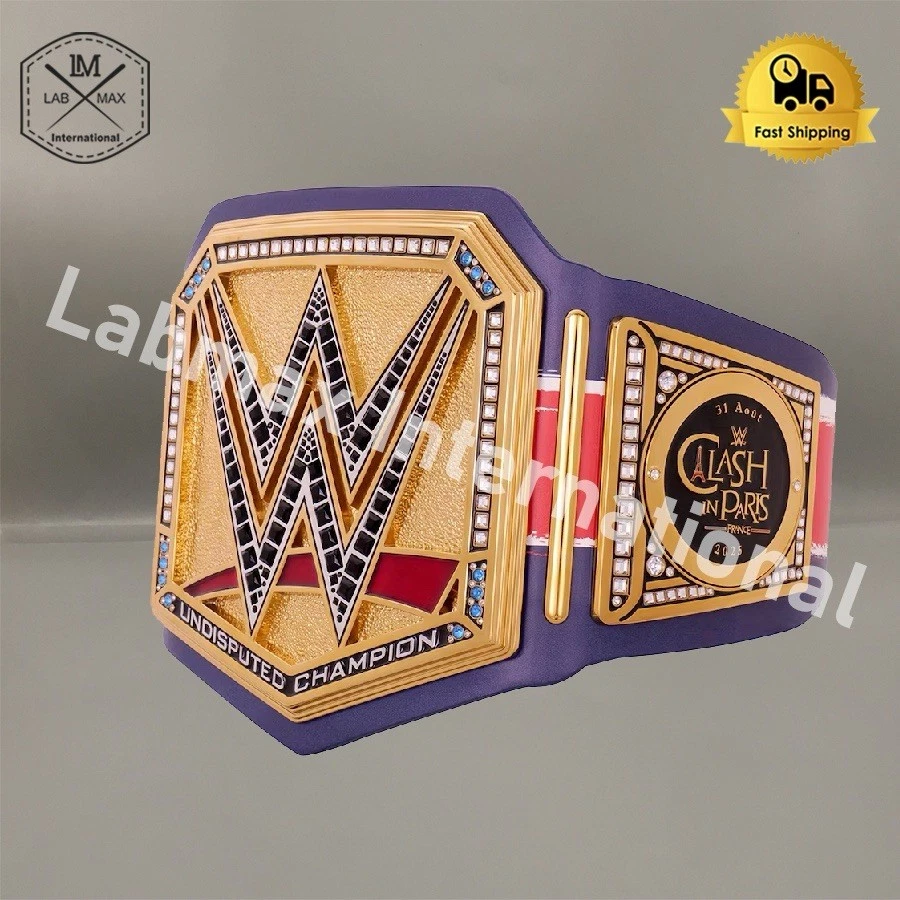 Cinturón Campeonato Universal Clash In Paris Lucha 6mm Diecast Con Bolsa Foto 2 de 4