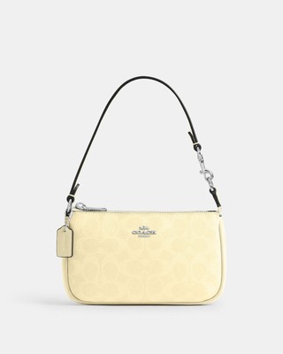 NWT Coach Nolita19 In Signature Canvas CW426 Silver/Hay(Yellow
