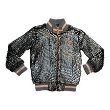 Kidz Art Coated Faux Fur Size 4 Jacket Full Zipper