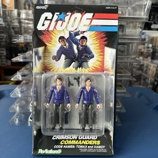 Super7 G.I. Joe Reaction Plus Crimson Guard Commanders Tomax and Xamot New