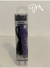 Billboard Bluetooth Wireless Earbuds with Controls  Mic 3 Hr. Play PurpleBB2421