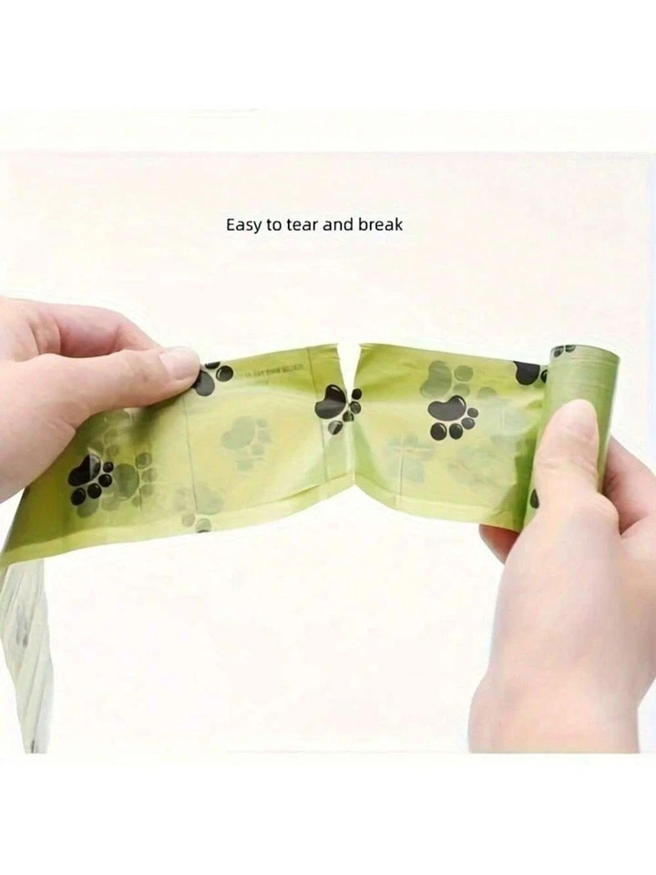 Sacos de lixo para animais de estimação, sacos para cocô de cachorro, à prova de vazamentos, sem perfume 150/300 unidades - Imagem 3 de 4