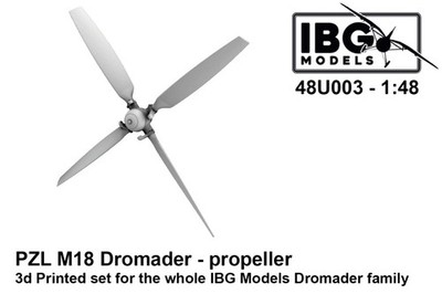 IBG Models 48U003 1:48 PZL M18 Dromader - Propeller - 3d Printed Set