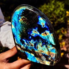 4.25LB Top natural Labrador flash moonstone quartz crystal mineral specimen