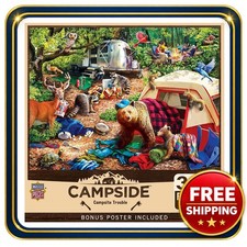 Jigsaw Puzzle 300 Pieces EZ Grip Campsite Trouble 18x24