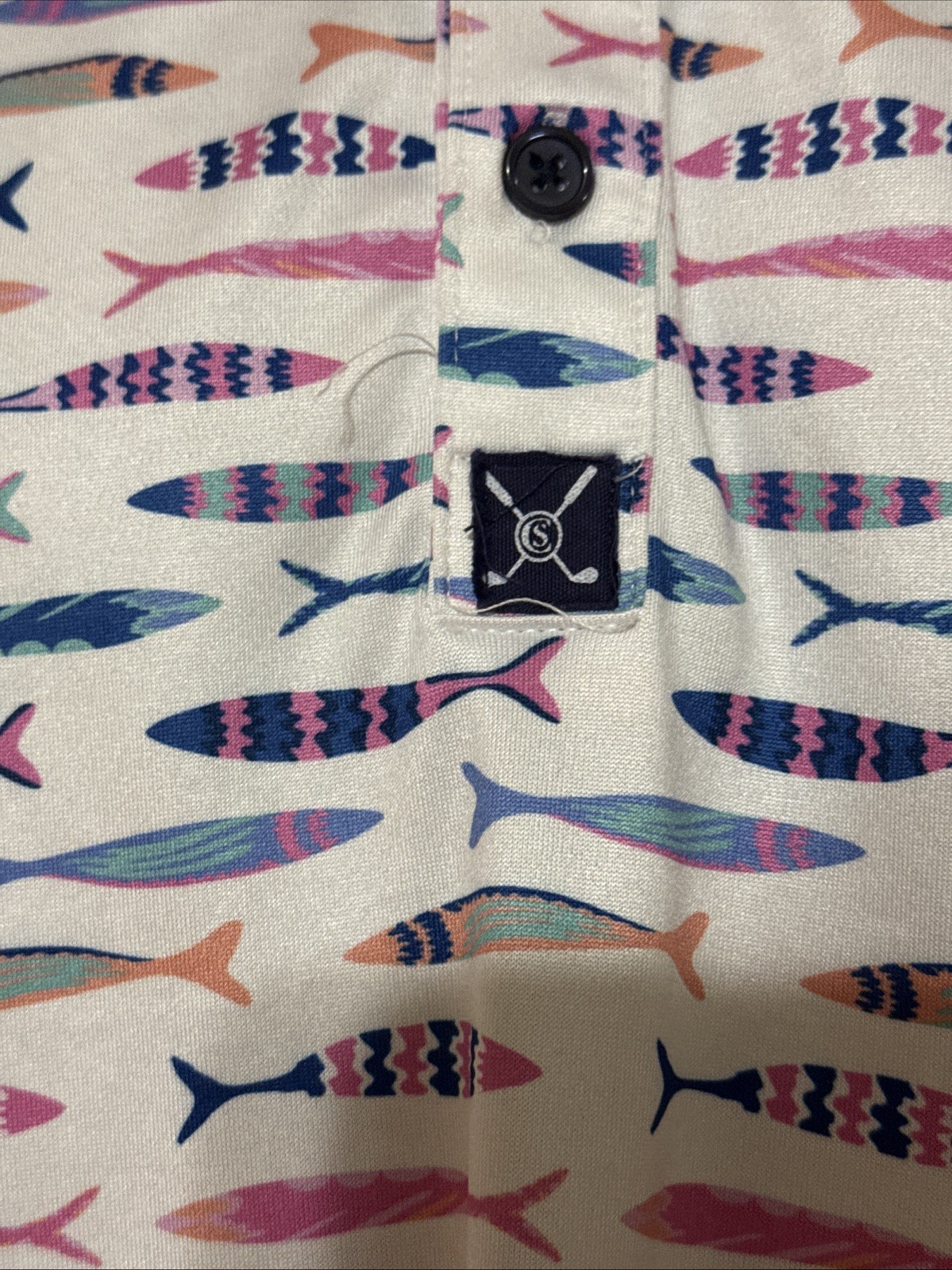 Con.struct Fish Pattern Golf Quick Dry Performanc… - image 3