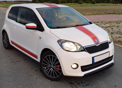 RS Look Front Bumper spoiler / Lip for Skoda Citigo 17+
