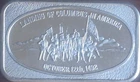 1973 USSC Columbus Day 1 oz .999 Fine Silver Vintage Art Bar