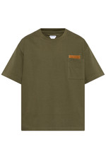 BOTTEGA VENETA 950 Pine Green Pima Cotton T-shirt New And Authentic