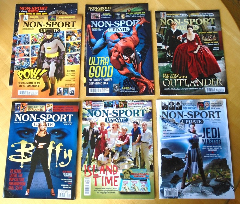 Non-Sport Update Magazine 2017 Lot Vol 28 No. 1 2 3 4 5 6