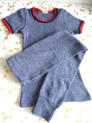 Kinder HELIX Uunterwäsche Winter Set Mädchen/Jungen blau Gr.140