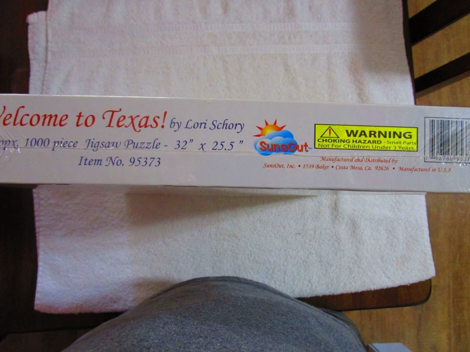 Welcome to Texas Shaped 1000 Piece Jigsaw Puzzle (SunsOut) - Image 3 of 4