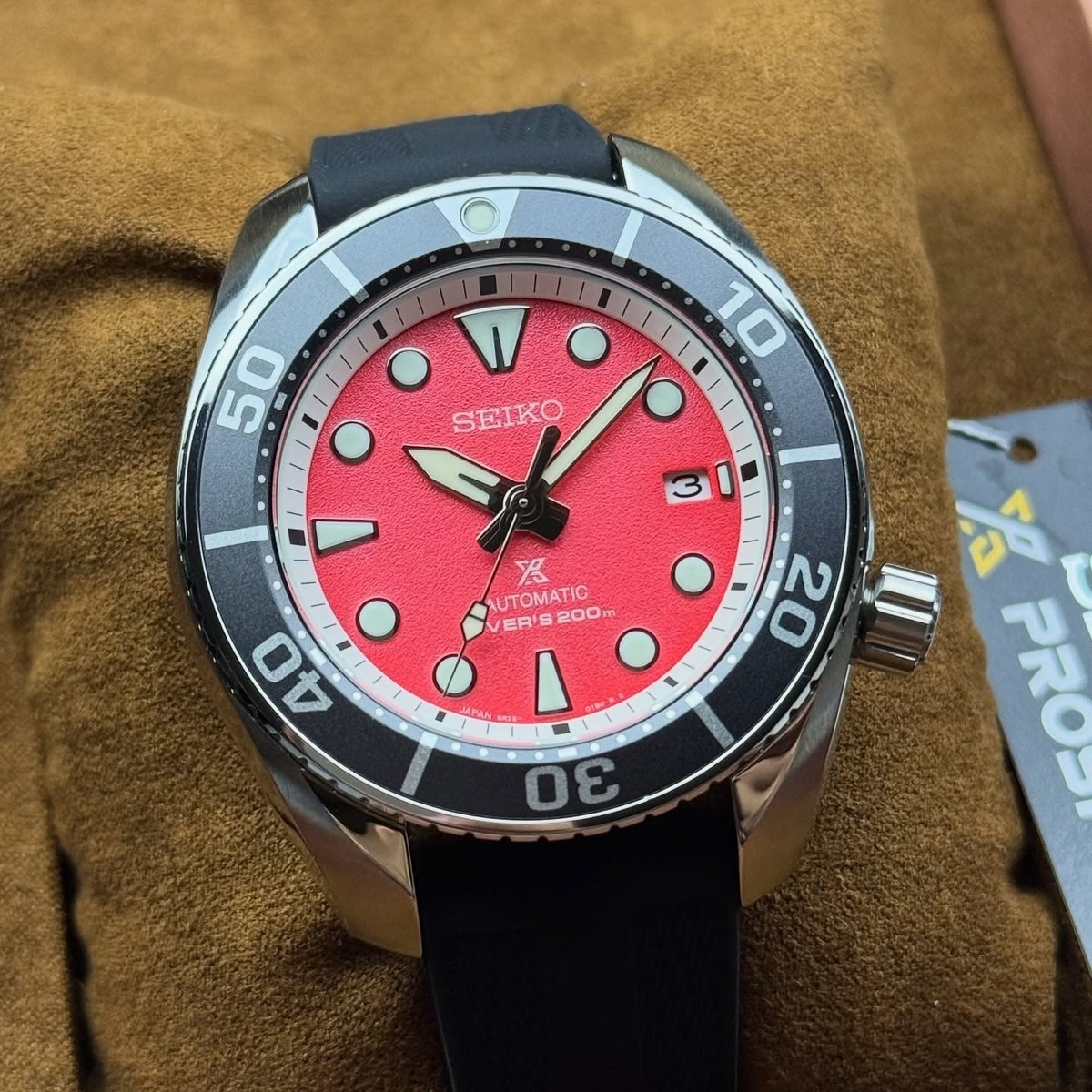 極美品 希少 SEIKO 5 Automatic Japan サーモンピンク Seiko Prospex Sumo Limited Edition 1600 PCS 