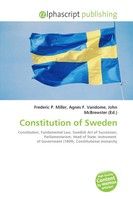 Frederic P. Miller (U. A.) | Constitution Of Sweden | Taschenbuch | Englisch
