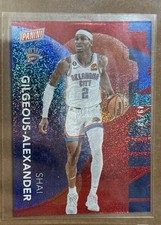 Shai Gilgeous Alexander BLUE SPARKLE RED PRIZM SP /99 CARD 2023 The National OKC