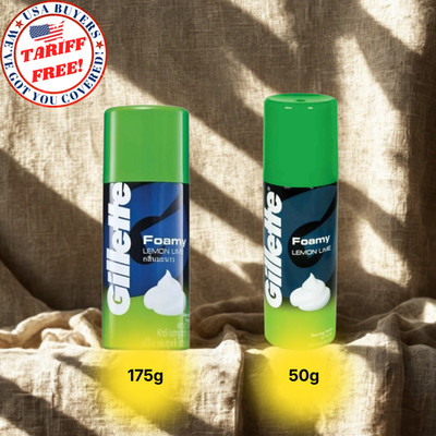 GILLETTE Foamy Lemon Lime Shaving Cream Refreshing 50g/175g