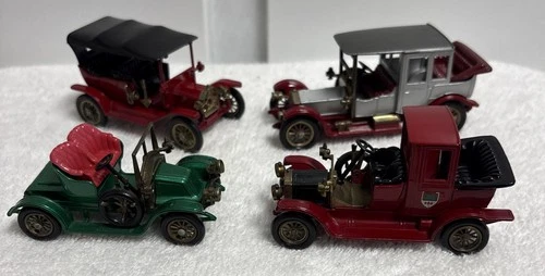 Vintage Matchbox Yesteryear Models Set Of 4 Made In England By Lesney