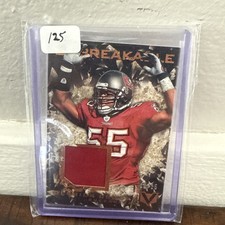 2017 Panini Vertex Unbreakable Granite #UN-9 HOF Derrick Brooks /25 GAME WORN