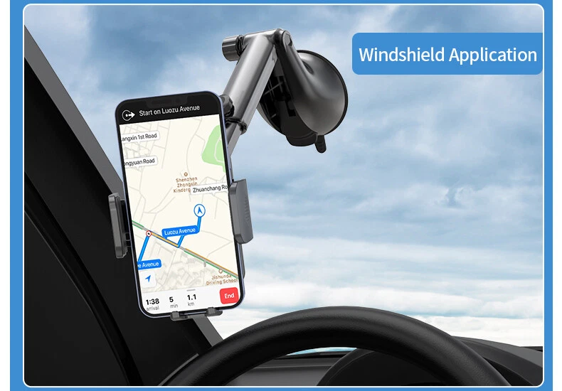 Soporte de montaje universal para teléfono soporte de coche para Samsung Galaxy Note20 Note10 Note9 8 Foto 2 de 4