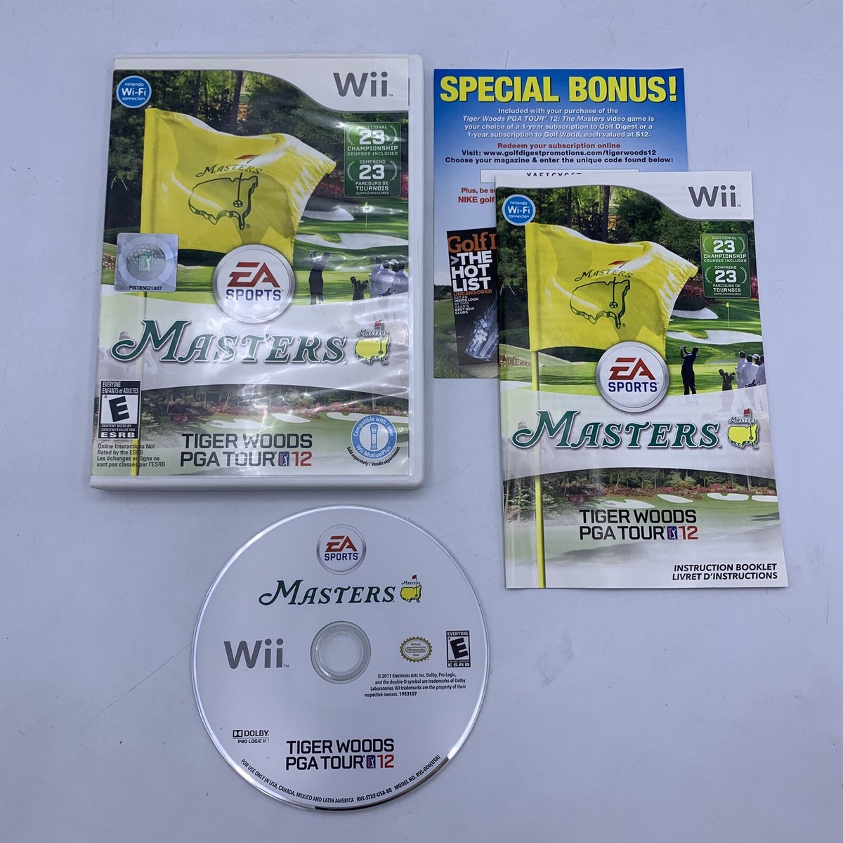 Tiger Woods PGA Tour 12: The Masters (Nintendo Wii, 2011