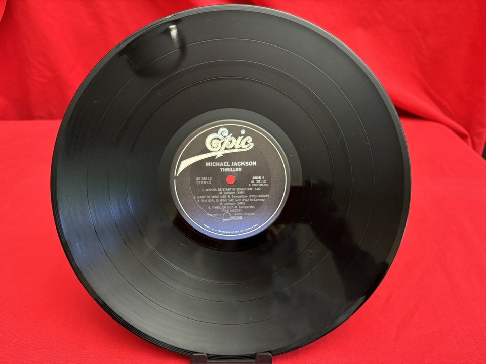 Michael Jackson Thriller *NEAR MINT* Vinyl LP Rare Cover Error 1st
