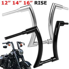 DNA MONSTER 12'' 14'' 16'' 18'' Rise Ape Hanger Fat Bars 2" Handlebar For Harley