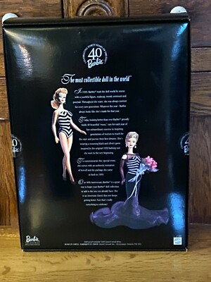 40th Anniversary Barbie　お値下げしました。 Barbie 40th Anniversary Collector Edition w/ Black Dress