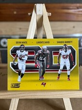 Tampa Bay Buccaneers 3D Barrett David White Gold Parallel 2021 Score