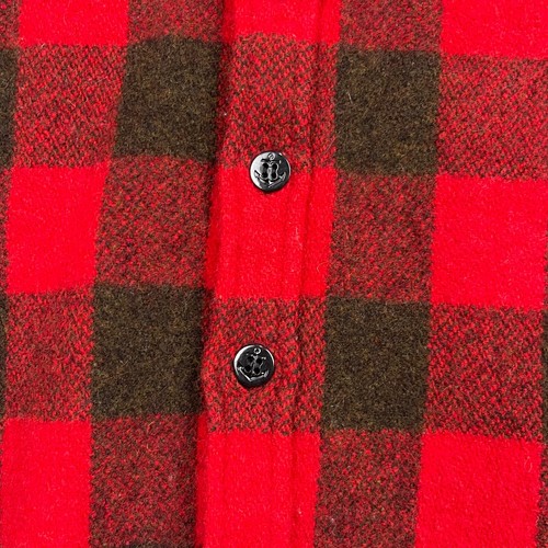 Wallace & Barnes Shirt Mens Medium Fits Small Buffalo Plaid J Crew Wool Blend - Picture 9 of 13