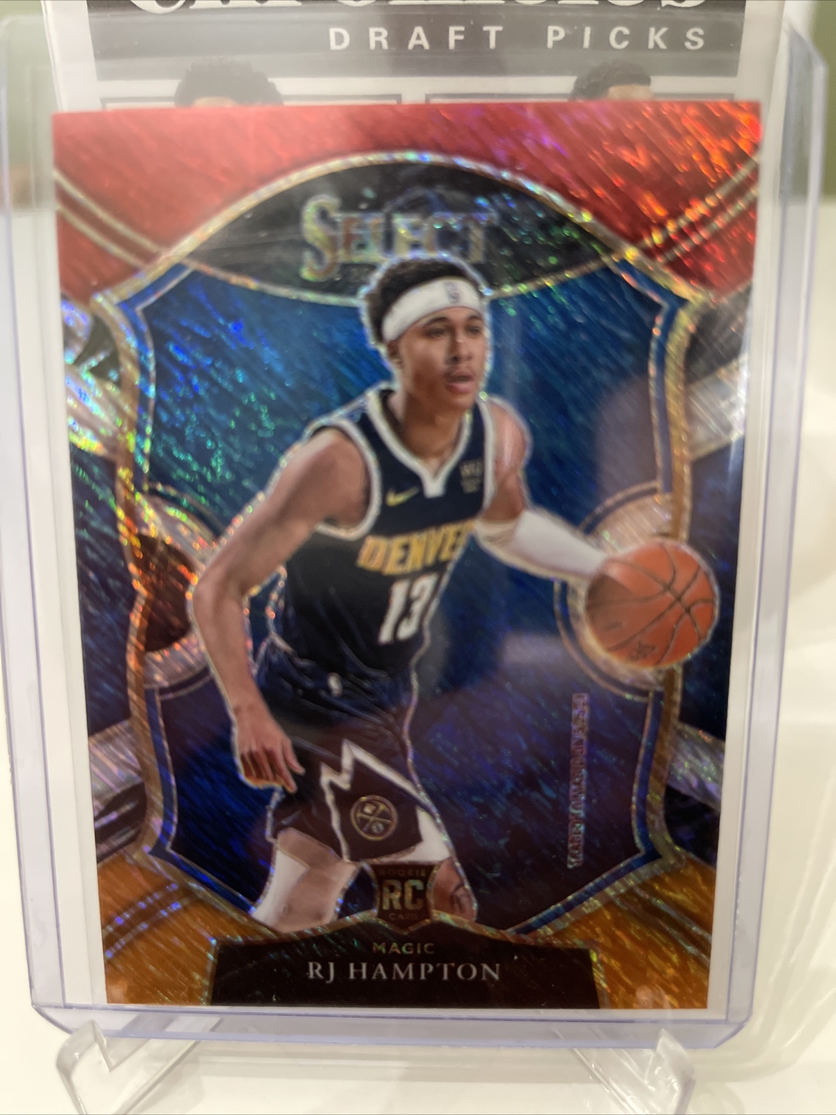 2020-21 Panini Select Red White Orange shimmer #84 RJ Hampton Magic Concourse