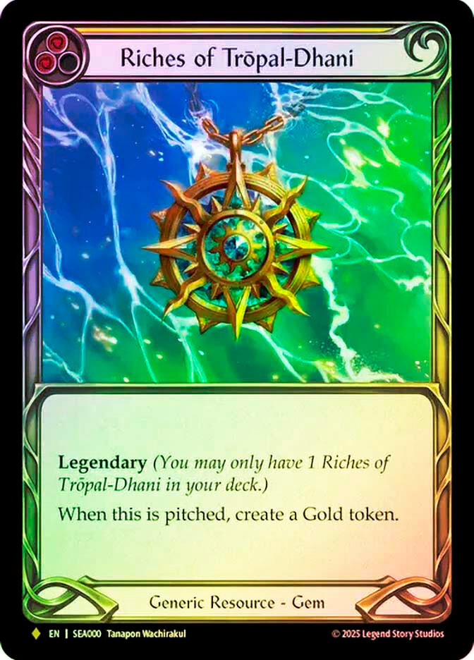 FAB RAINBOW FOIL Riches of Tropal-Dhani - High Seas Card