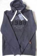 Image of FAT FACE HERITAGE BLACK POLYCOTTON HOODED POP OVER HOODIE HOODED JUMPER XS S