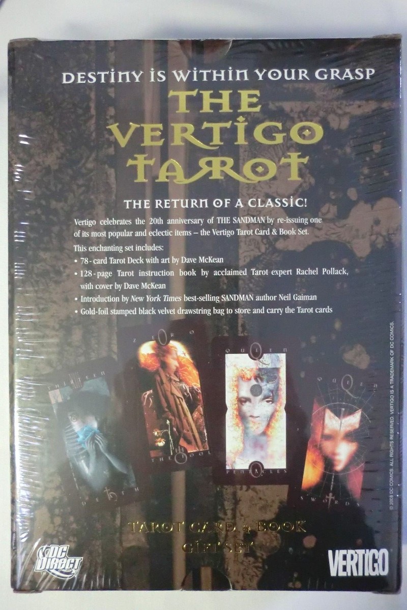 VERTIGO TAROT CARD DECK AND BOOK SET, NEIL GAIMAN DAVE MCKEAN DC