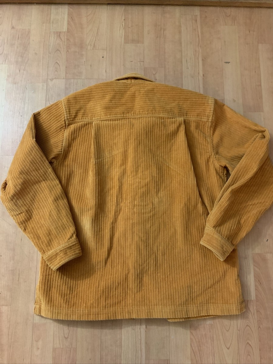 LEVIS VINTAGE CLOTHING LVC CORDUROY SHIRT GOLDEN OAK YELLOW