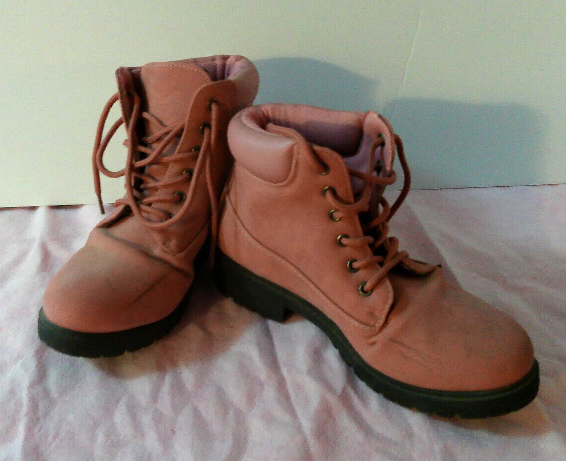 hype Hiking boots 6-Inch Womens Sz 7 Rose Pink-image