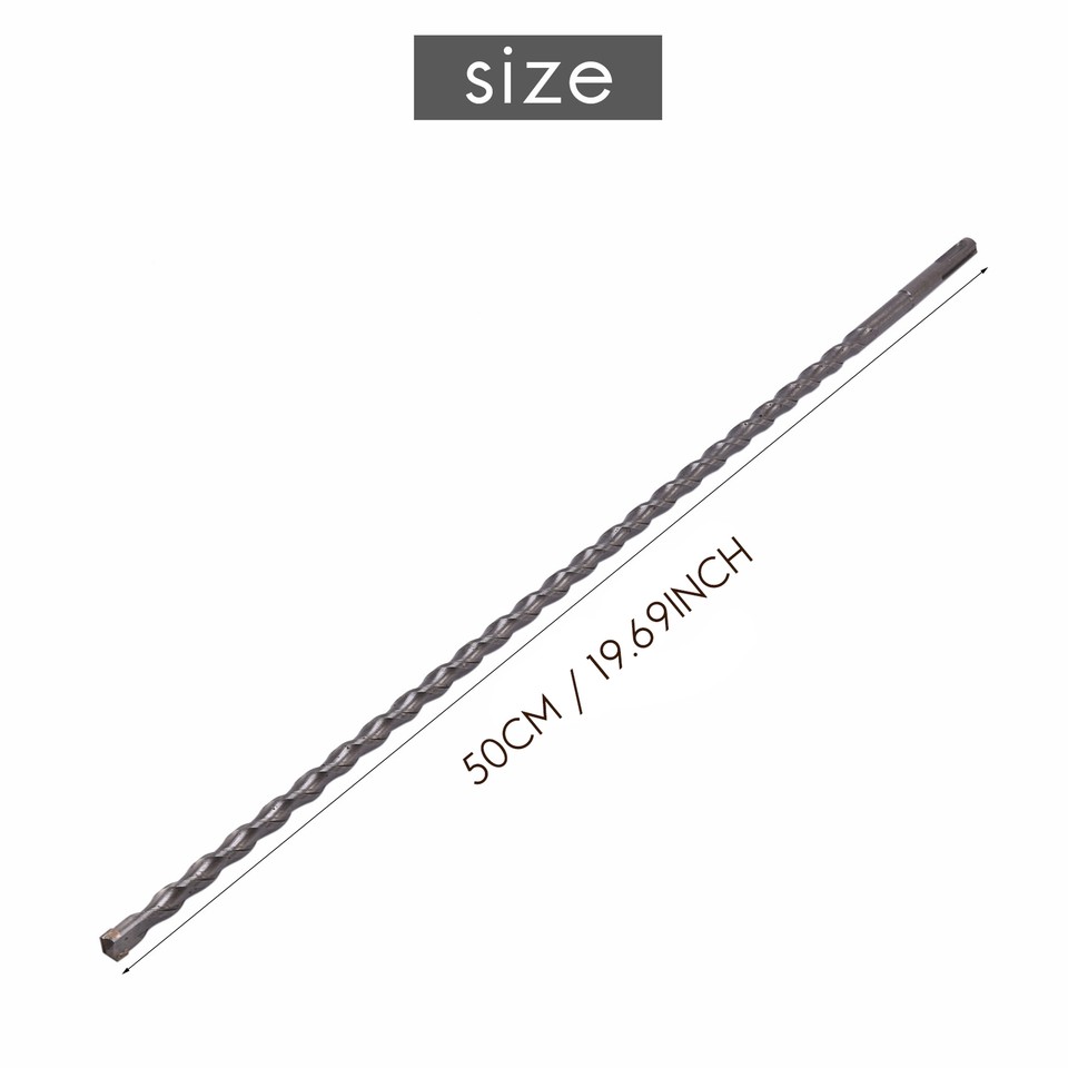 50cm 500mm SDS+ PLUS 10mm hammer masonry drill bit sds long (20 x 3/8