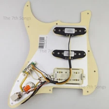 HSS Texas Rock SH4 Coil Splitting Alnico 5 Pickup Guitar wiring Loaded Pickguard