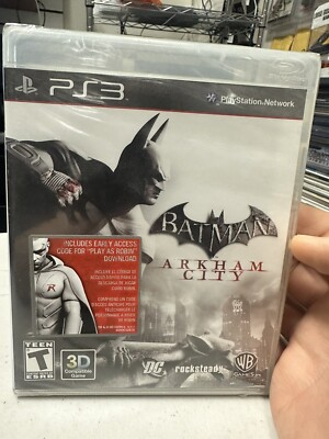 Batman: Arkham City w/ ''PLAY AS ROBIN'' Code PlayStation 3, PS3 2011 NEW! - RARE!