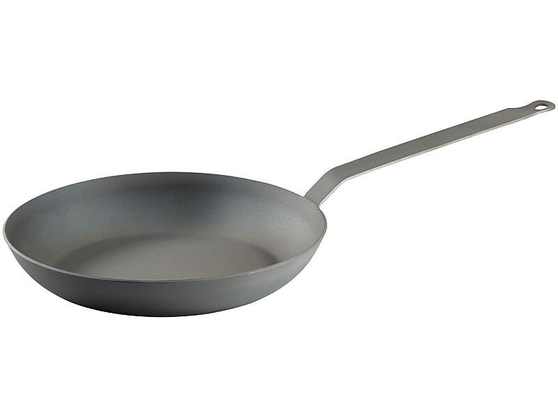 Poêle acier carbone Ø 24 cm à bords hauts pour saisie parfaite