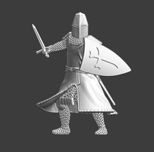 Northern Crusades Miniatures Medieval Order Knight 28mm 32mm 35mm 40mm 54mm 3D