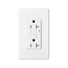 20AMP GFCI Outlet Receptacle Tamper Resistant - ETL Listed, White GFI TR WR GFCI
