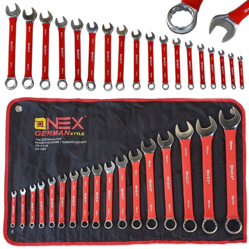 Juego de llaves combinadas de 17 piezas Kit de llaves métricas de 6-32 mm Herramientas de garaje automotrices - Imagen 2 de 4