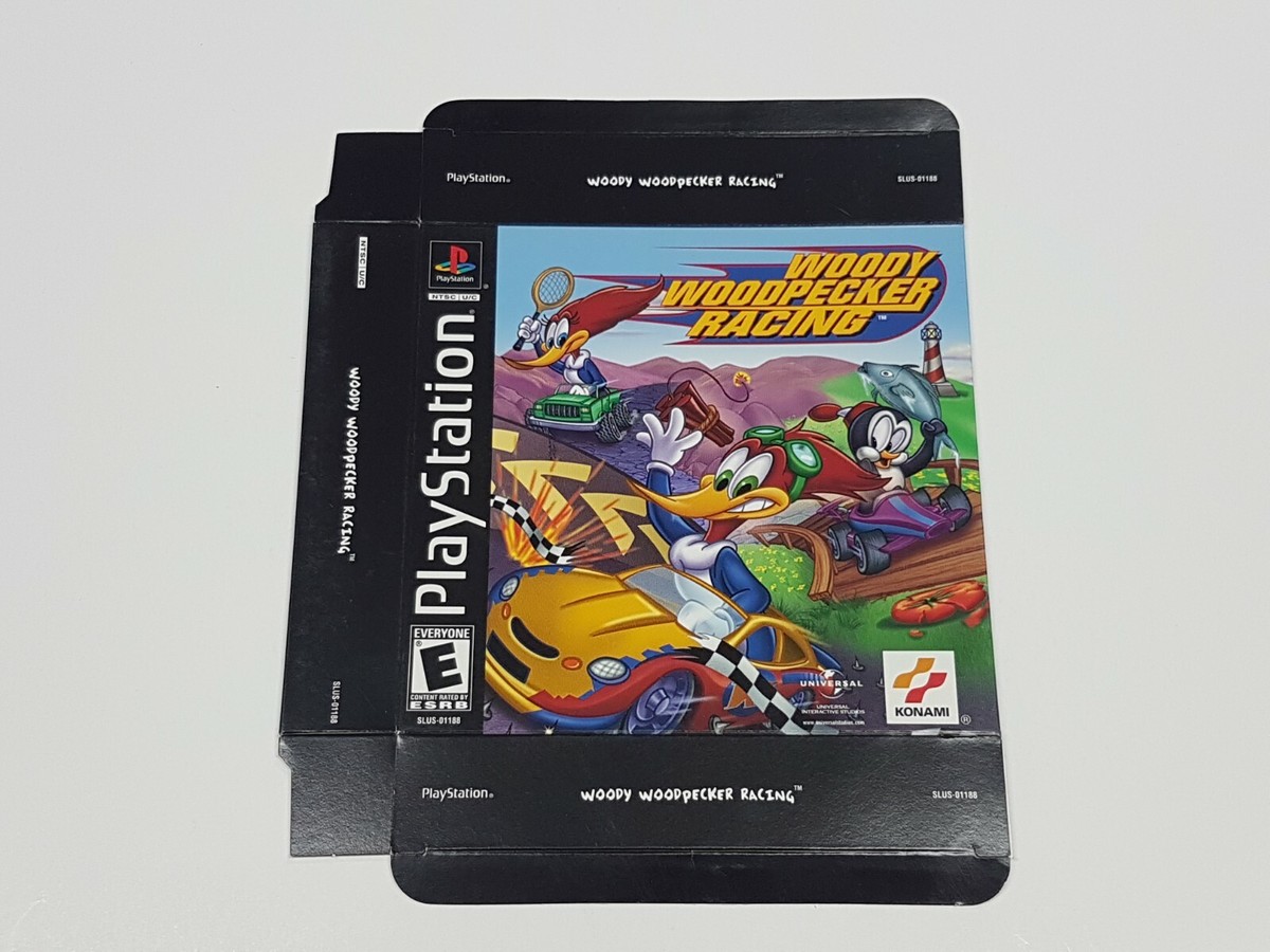 Woody Woodpecker Racing Playstation 1 Store Promotion Display Box